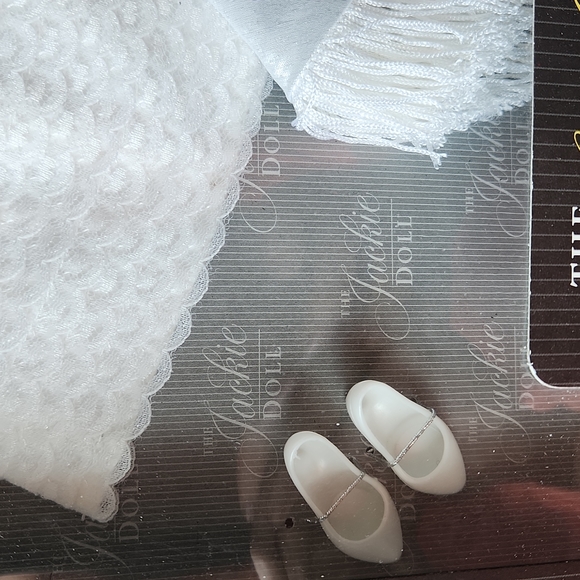 Jackie Doll Accessories White and Blue Dress - Picture 4 of 5